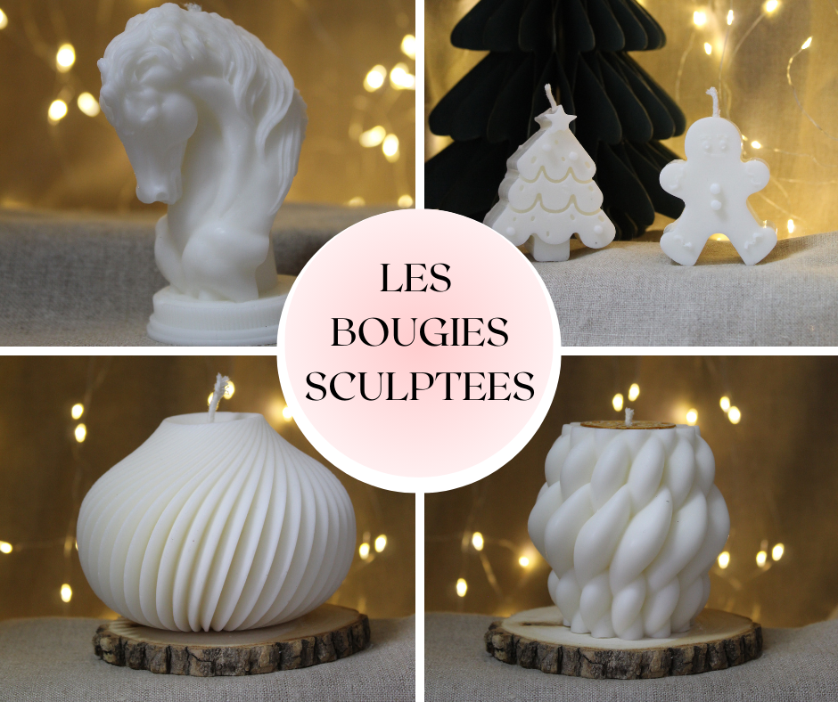 Bougies sculptées